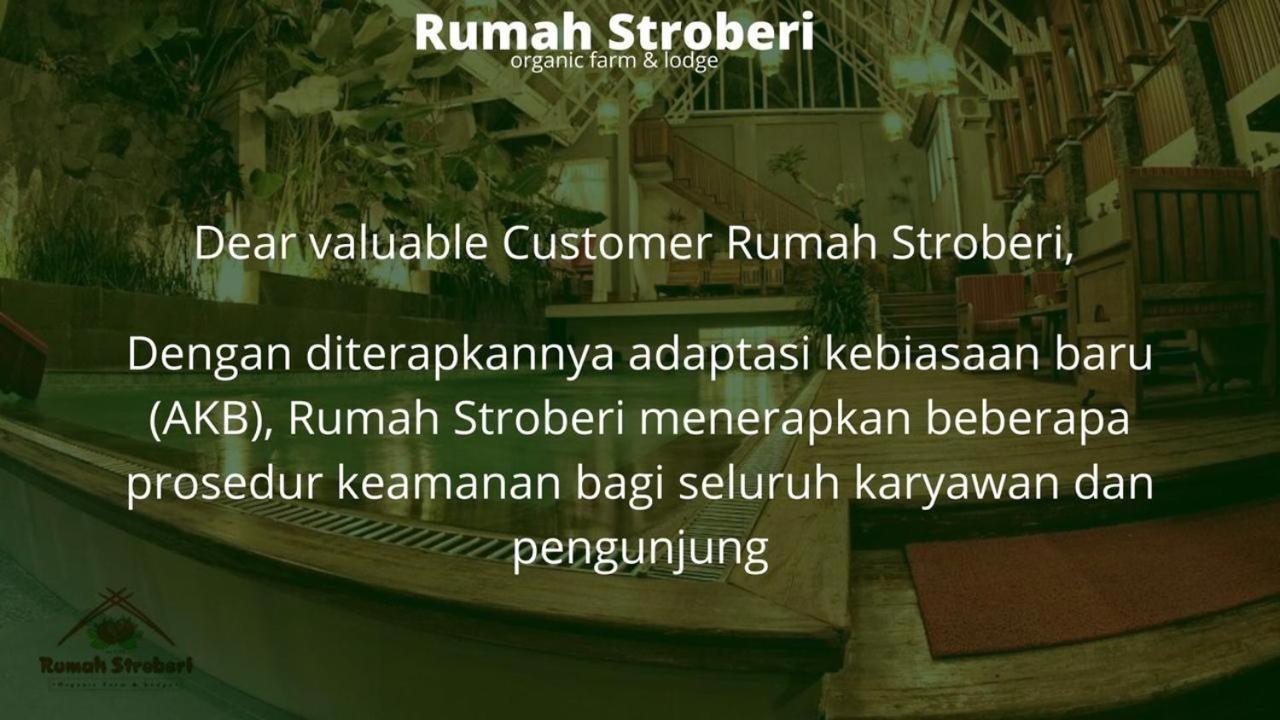 Rumah Stroberi Organic Farm & Family Lodge เล็มบัง ภายนอก รูปภาพ