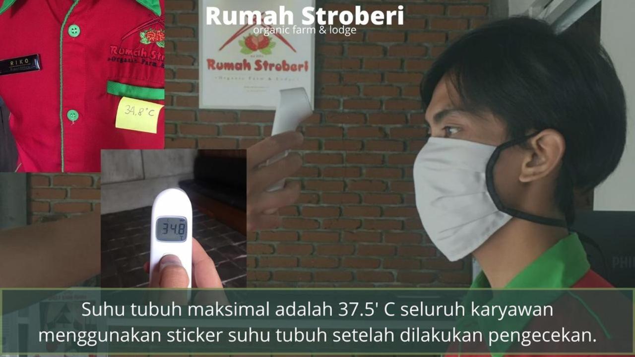 Rumah Stroberi Organic Farm & Family Lodge เล็มบัง ภายนอก รูปภาพ